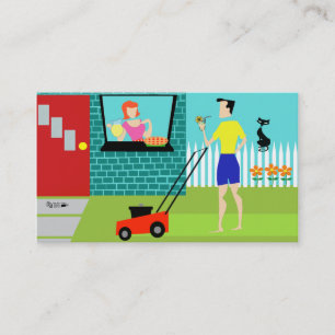 Customizable Retro Saturday Morning Business Cards