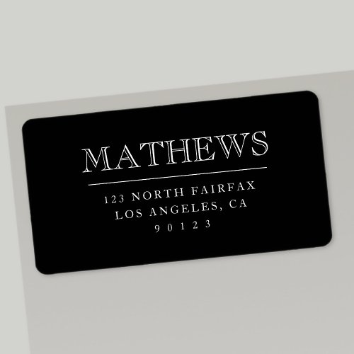 Customizable Return Address Label