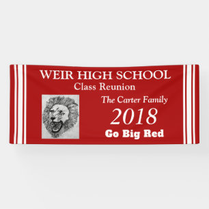 Customizable Reunion Banner, Your PHOTO, TEXT Banner