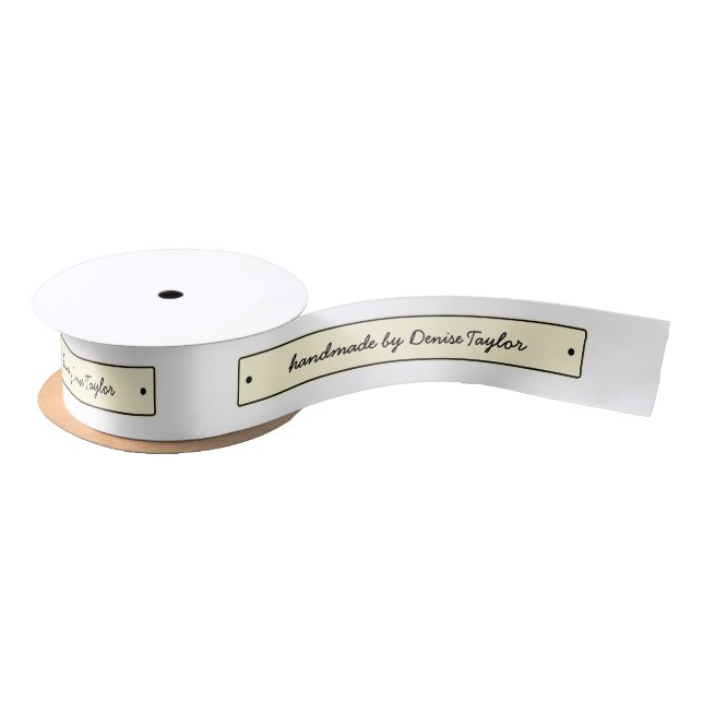 Customizable ribbon cut and sew labels (Spool)
