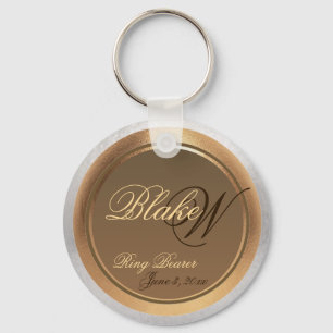 Customizable Ring Bearer Keepsake Keychain