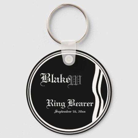 Customizable Ring Bearer Keepsake Keychain