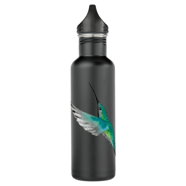 Customizable Rivoli's Hummingbird Stainless Steel Water Bottle (Left)