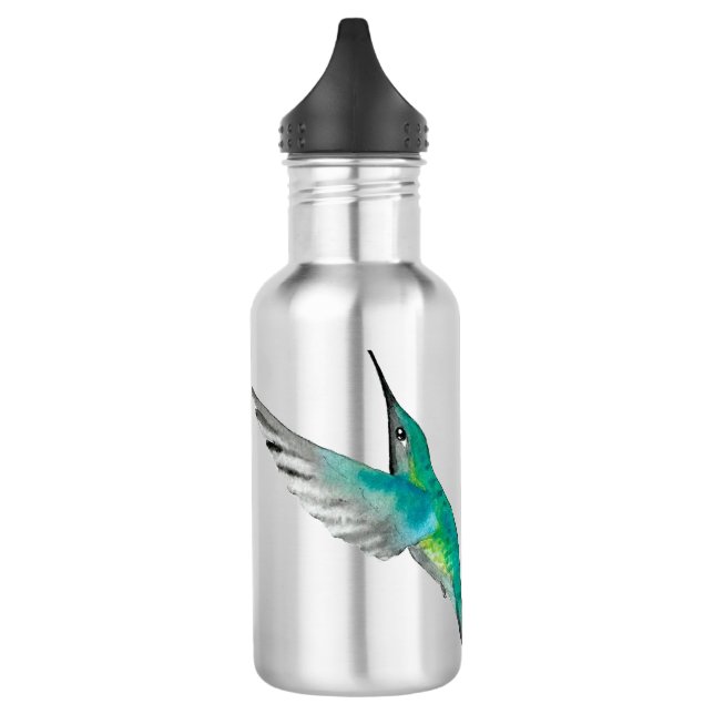 Customizable Rivoli's Hummingbird Stainless Steel Water Bottle (Left)
