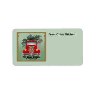 Customizable Roadkill Kitchen Avery Label