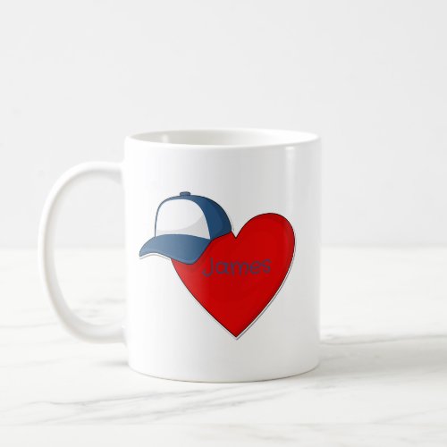 Customizable Romantic Heart Mug with name