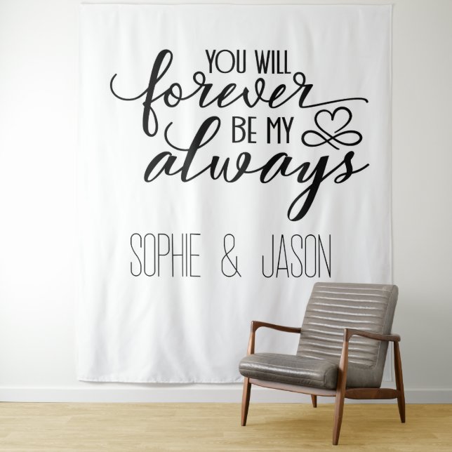 Customizable Romantic Quote Backdrop (In Situ)
