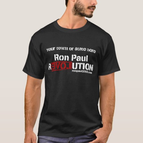 Customizable Ron Paul Revolution T_Shirt