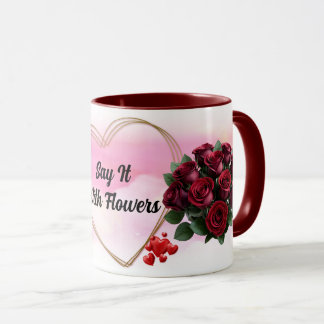 Customizable Rose Mug Collection