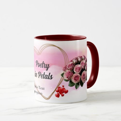 Customizable Rose Mug Collection