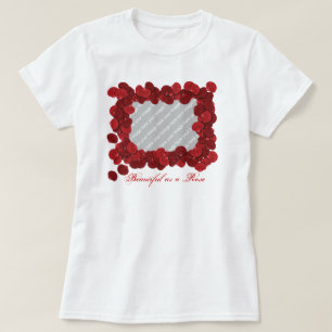 Customizable Rose Petal Photo T-shirt