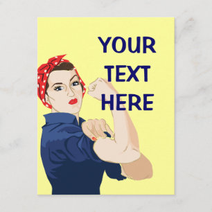 Customizable Rosie Riveter Invitation