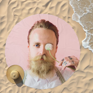 Customizable Round Beach Towel with Photo Beach Towel