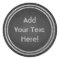 Customizable Round Faux Chalkboard Design Stickers
