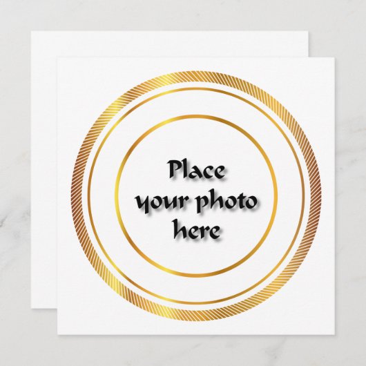 Customizable round frame (Front/Back)