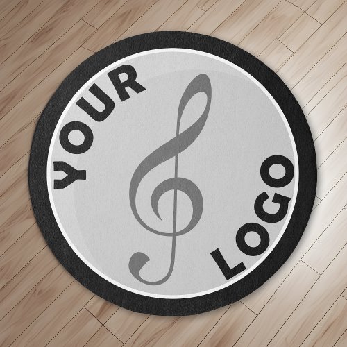 Customizable Round Logo Rug for Business _ 5x5 