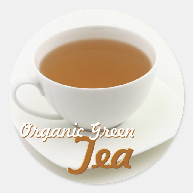 Customizable Round Tea Label Sticker (Front)