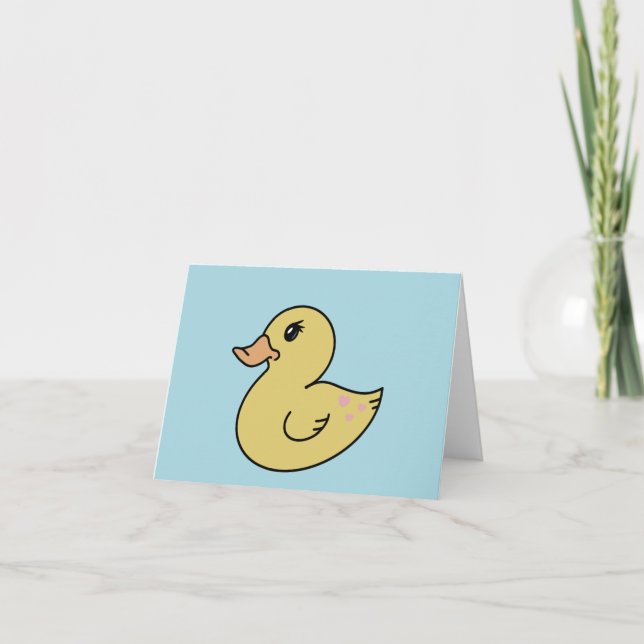Customizable Rubber Duckie Holiday Card (Front)