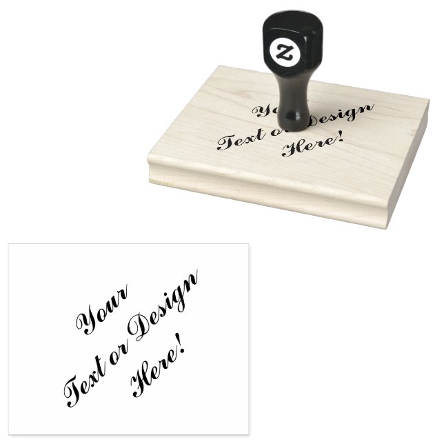 Customizable rubber stamp - Add Your Design (Stamped)