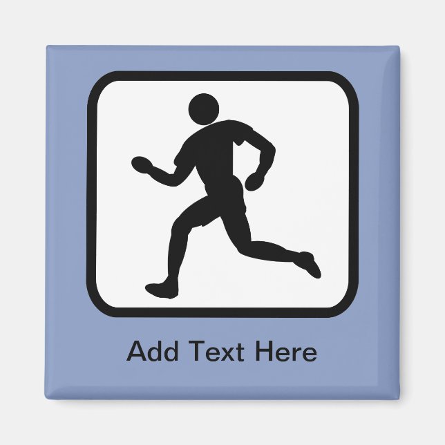 Customizable Runner Logo Magnet (Front)