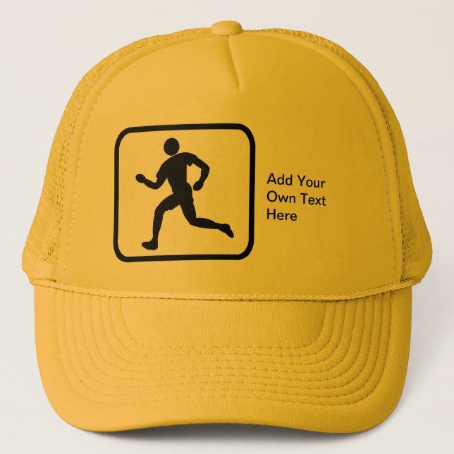 Customizable Runner Logo Trucker Hat (Front)