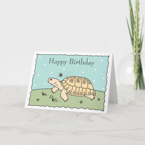 Customizable Russian Tortoise Card