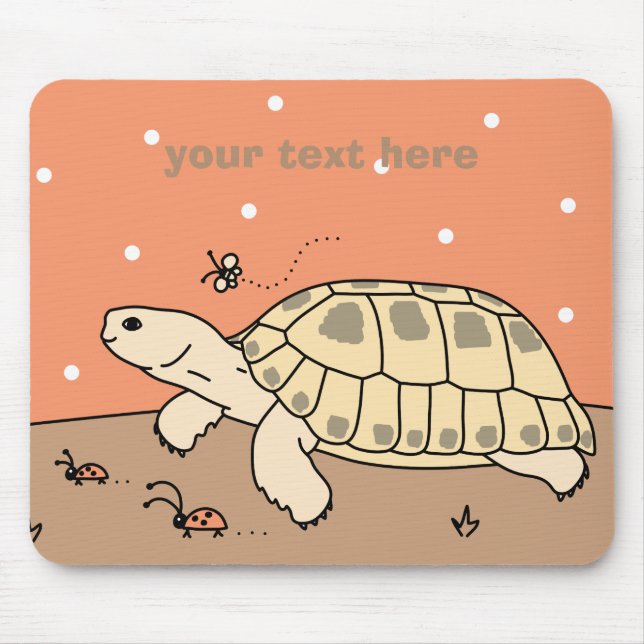 Customizable Russian Tortoise Mousepad (Front)