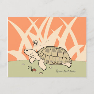 Customizable Russian Tortoise Postcard
