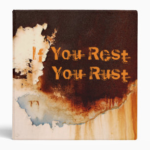 Customizable Rust Art Cool Fun Unique 3 Ring Binder