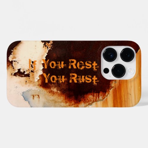 Customizable Rust Art Cool Fun Unique  Case_Mate iPhone 14 Pro Case