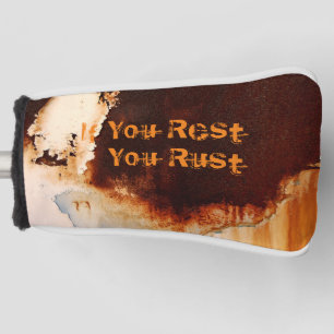 Customizable Rust Art Cool Fun Unique  Golf Head Cover