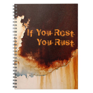 Customizable Rust Art Cool Fun Unique Notebook