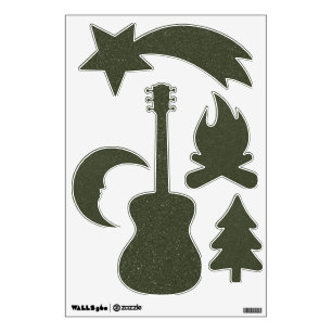 Customizable Rustic Campfire Wall Decal