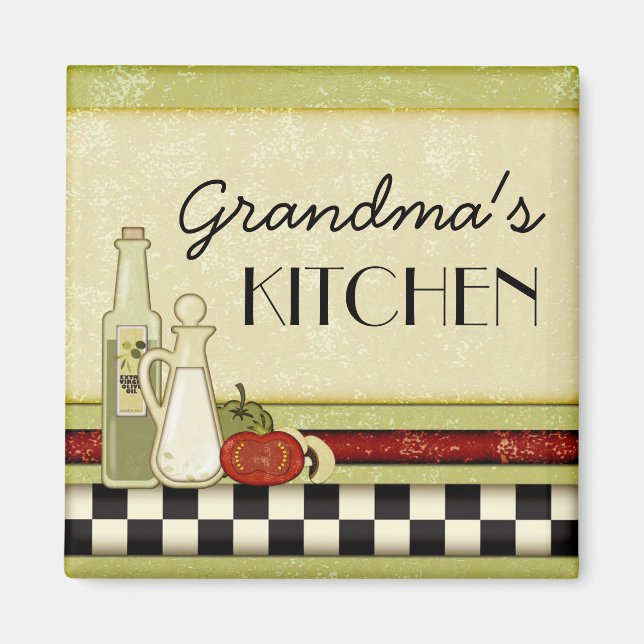 Customizable rustic kitchen magnet (Front)