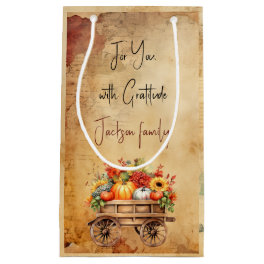 Customizable Rustic Thanksgiving Gift Bag