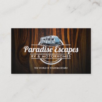 Customizable Rv Motorhomes Camper Business Cards by MsRenny at Zazzle