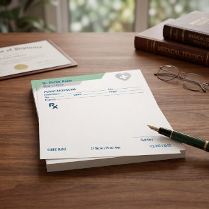 Customizable RX Pad for Doctors - Prescription Pad