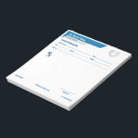 Customizable RX Pad for Doctors - Prescription Pad<br><div class="desc">Create professional prescriptions or fun gag gifts with this editable prescription notepad, perfect as a doctor gift, nurse gift, or pharmacy student present. Customize every detail like doctor's name, facility info, patient address, and date on this essential medical notepad. Ideal for real practitioners, medical office use, unique physician gifts, or...</div>