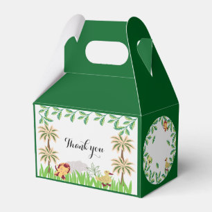 Customizable Safari Birthday party Favor Boxes