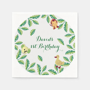 Customizable Safari Birthday party Napkins
