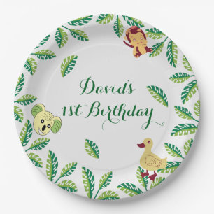 Customizable Safari Birthday party Paper Plates