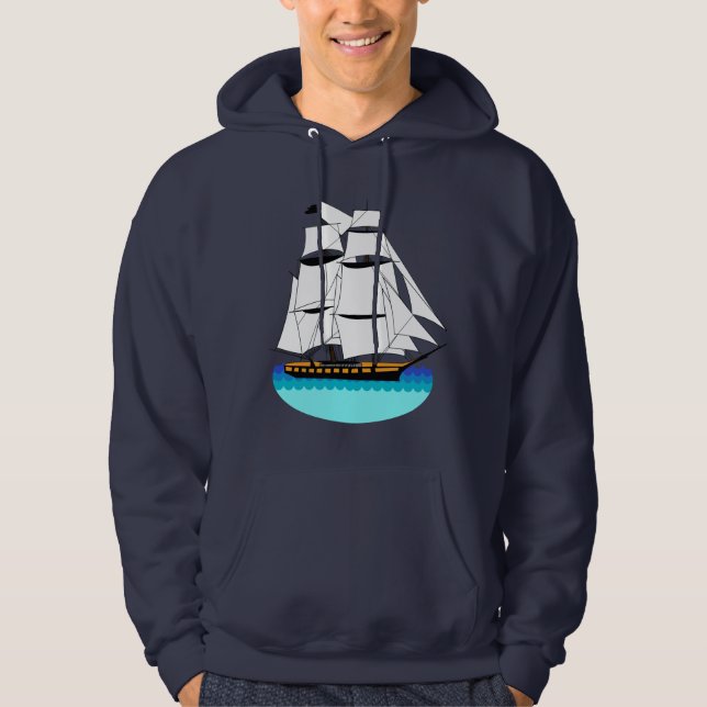 Customizable Sailing Ship Hoodie (Front)