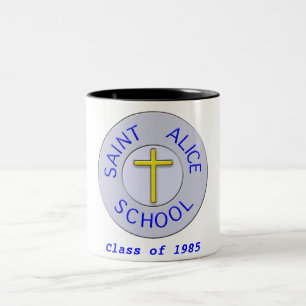 Customizable Saint Alice School Color Class of Two-Tone Coffee Mug