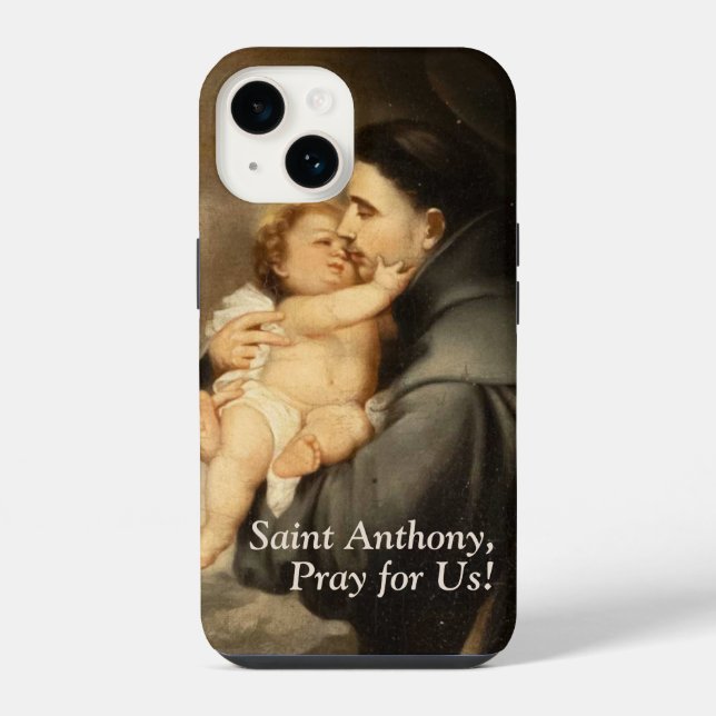 Customizable Saint Anthony Iphone Case (Back)