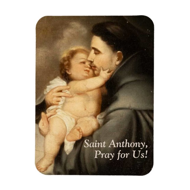 Customizable Saint Anthony Magnet (Vertical)
