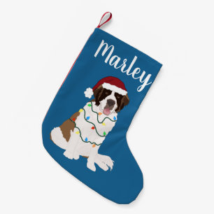 Customizable Saint Bernard   Small Christmas Stocking