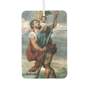 Customizable Saint Christopher Air Freshener
