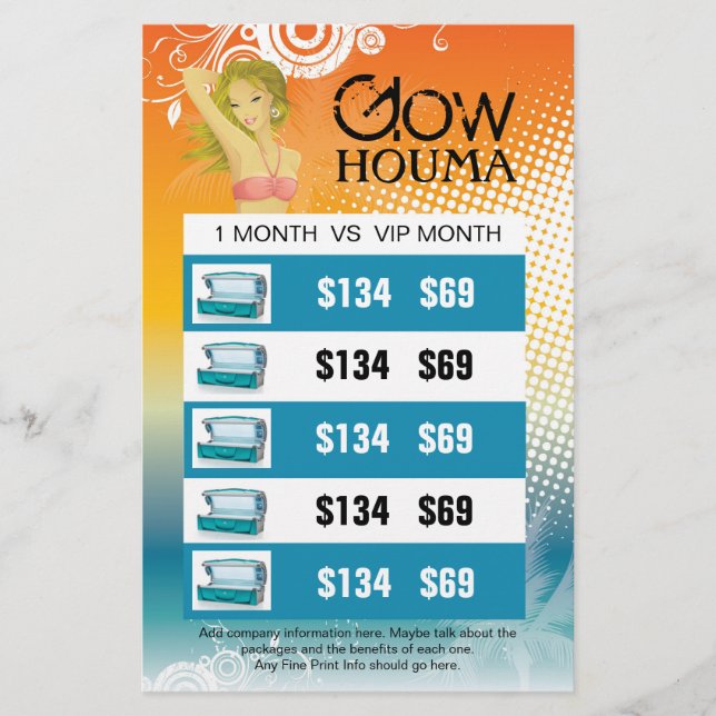 Customizable Salon Flyer - Custom Design (Front)