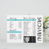 Customizable Salon Three Fold Flyer (Standing Front)