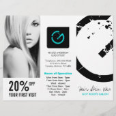 Customizable Salon Three Fold Flyer (Back)